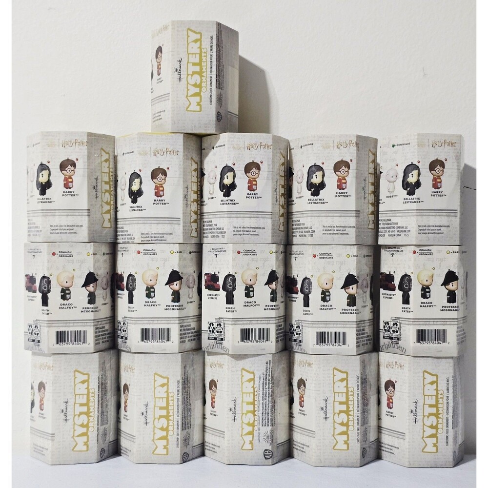 Harry Potter Hallmark Mystery Ornaments New Sealed Lot Of 16